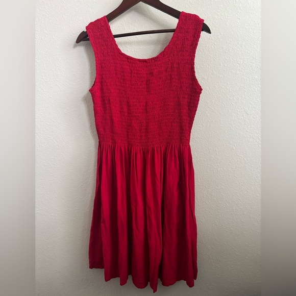 Go Fish Milan Smocked Dress Size L - Picture 3 of 3